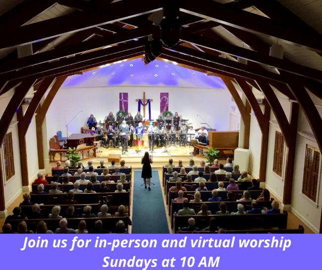Join Us in Worship Sundays at 10 AM